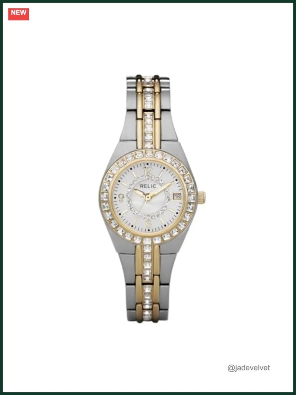 Stainless Steel Women's Dress Watch with Swarovski Crystals